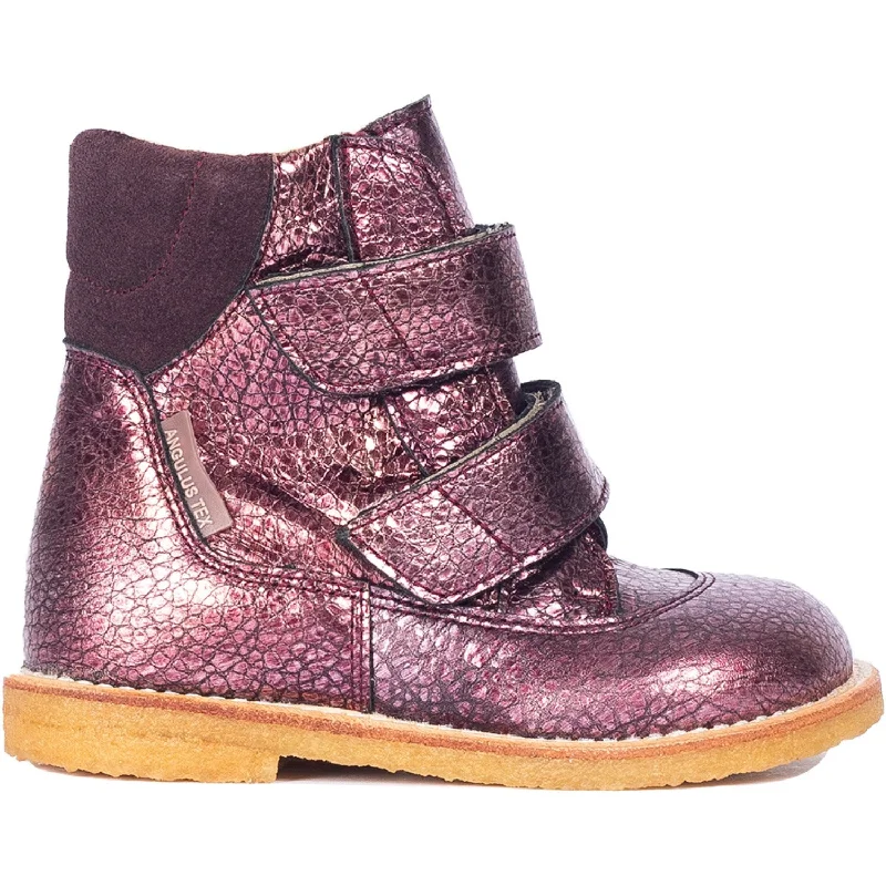 Angulus Sunset/Dusty Aubergine Tex Boot with Velcro Closure