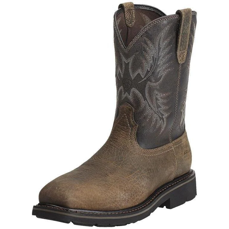 Ariat Men's Sierra Puncture Resistant 10"" Stl Toe Western Work Boot - 10012948