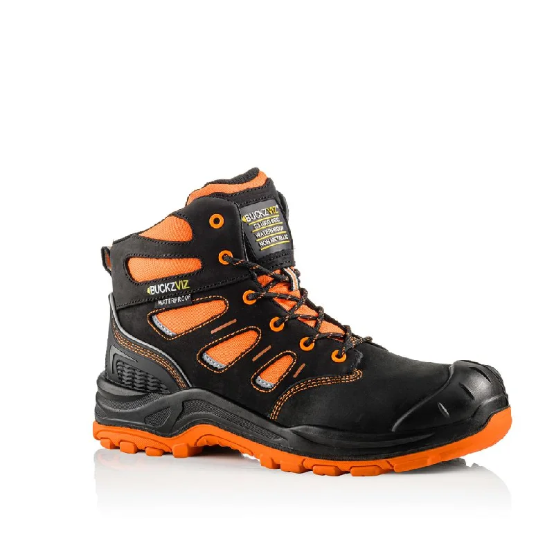 Buckbootz BVIZ2 S3 Hi Vis Safety Boots Waterproof Buckz Viz Buckler Boots