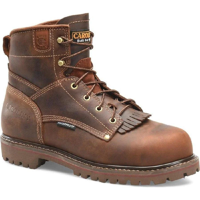 Carolina Men's 28 Series 6” WP Grizzly Work Boot - Brown - CA7028