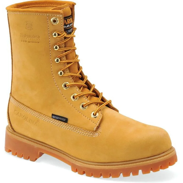 Carolina Men's Journeyman 8"" Soft Toe WP Insulated Work Boot -Yellow- CA7145