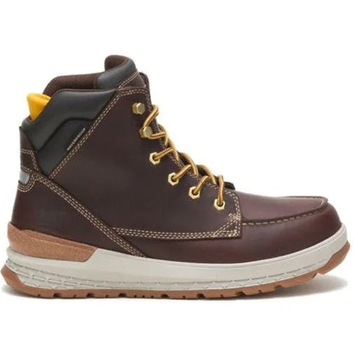 Cat Men's Impact Soft Toe WP Slip Resist Work Boot -Friar Brown- P51076