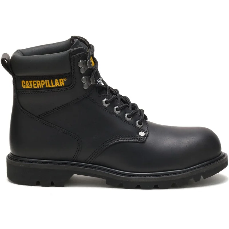 CAT Men's Second Shift Steel Toe Work Boot - Black - P89135