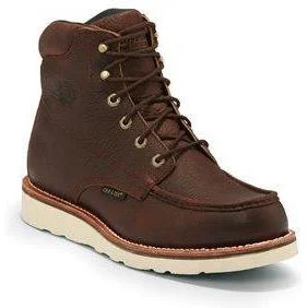 Chippewa Men's Edge Walker 6"" Moc Toe WP Lace Up Work Boot - 25341