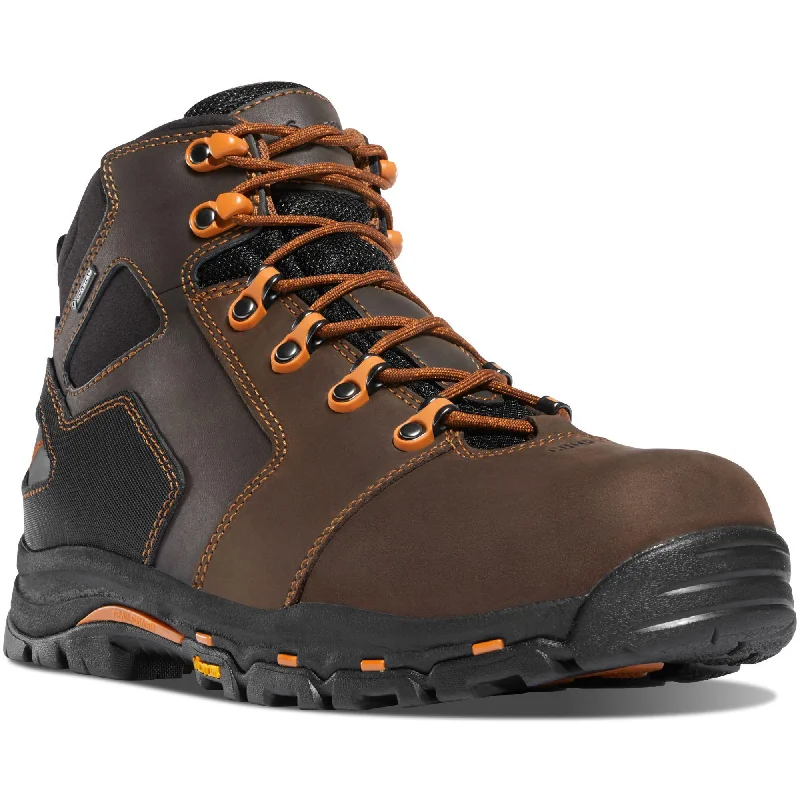 Danner Men's Vicious 4.5"" Comp Toe WP Work Boot - Brown - 13860