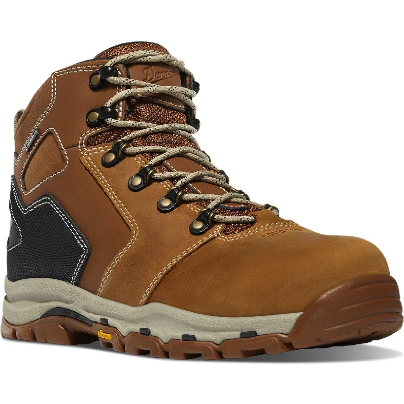 Danner Men's Vicious 4.5"" Plain Toe WP Slip Resist Work Boot -Tan- 13885