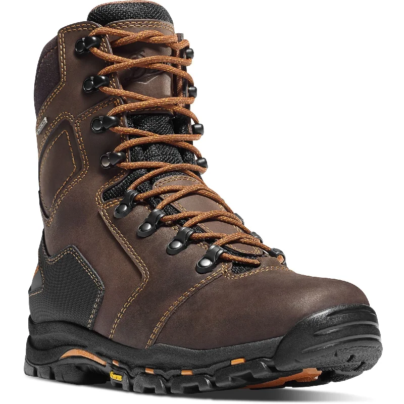 Danner Men's Vicious 8"" Soft Toe WP Work Boot - Brown - 13866