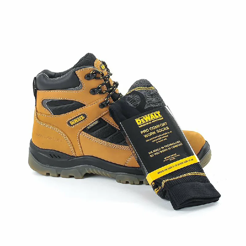 DeWalt Harwich Waterproof Safety Work Boot inc Work Socks