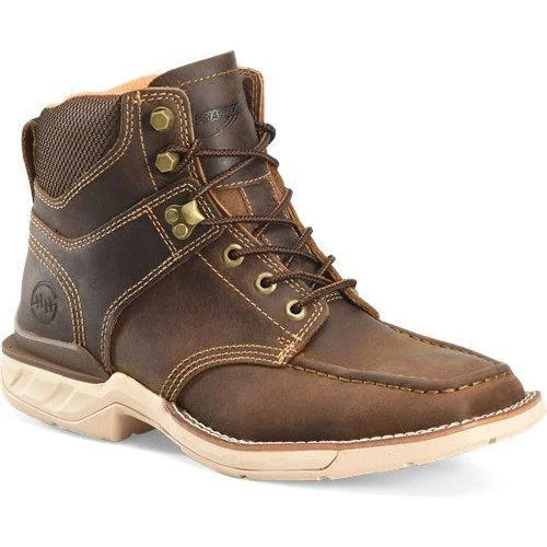 Double H Men's Brunel 6"" Moc Toe Western Work Boot - Brown - DH5372