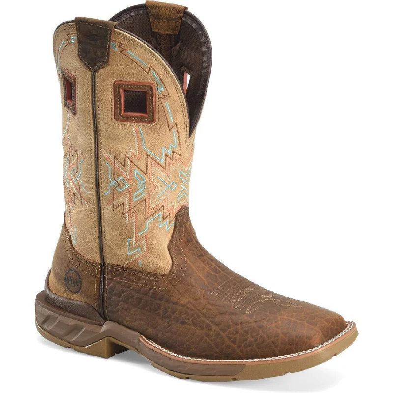 Double H Men's Phantom Rider Clem 11"" Square Toe Western Work Boot - Brown - DH5361