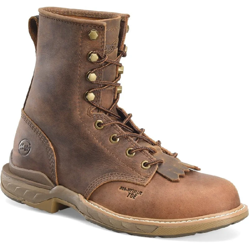 Double H Men's Phantom Rider Raid 8"" Composite Toe Lacer Work Boot -Brown- DH5393