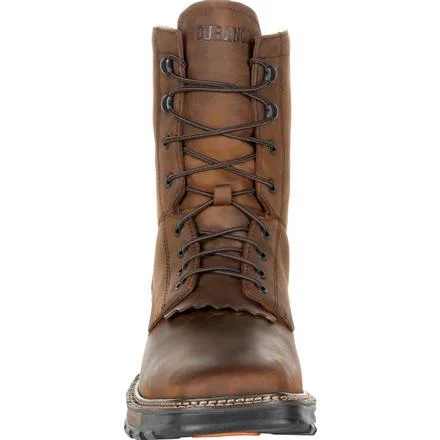 Durango Men's Maverick XP Brown Square Toe Waterproof Lacer Work Boots DDB0238