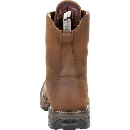 Durango Men's Maverick XP Brown Square Toe Waterproof Lacer Work Boots DDB0238