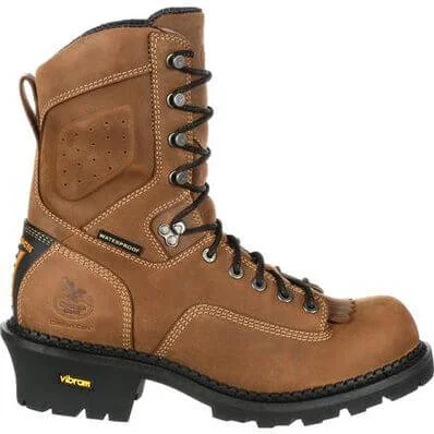 Georgia Boot Men's Comfort Core Logger 9"" Waterproof Round Toe Work Boot