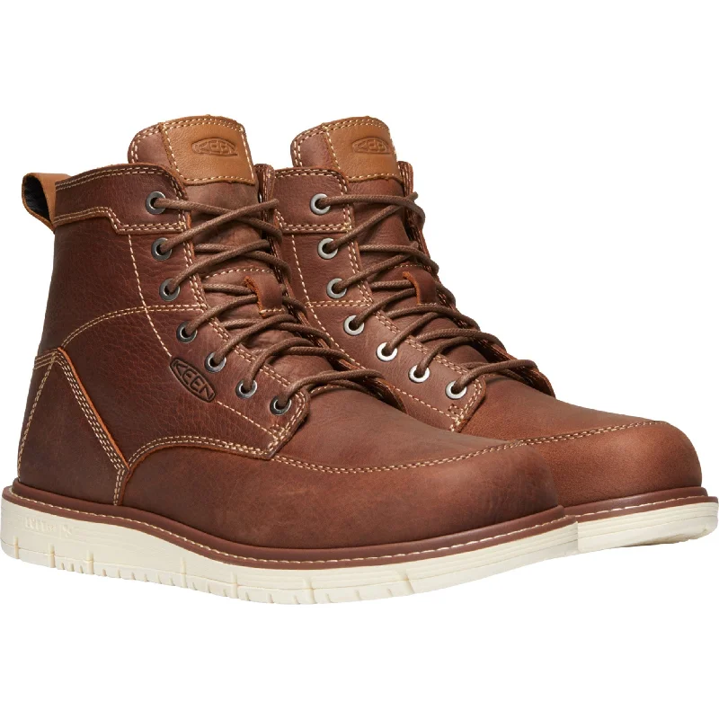 Keen Utility Men's San Jose 6"" Soft Toe Work Boot Gingerbread- 1020146