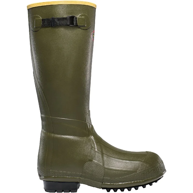 LaCrosse Men's Burly Air Grip 18"" Rubber Work Boot - Green - 266050