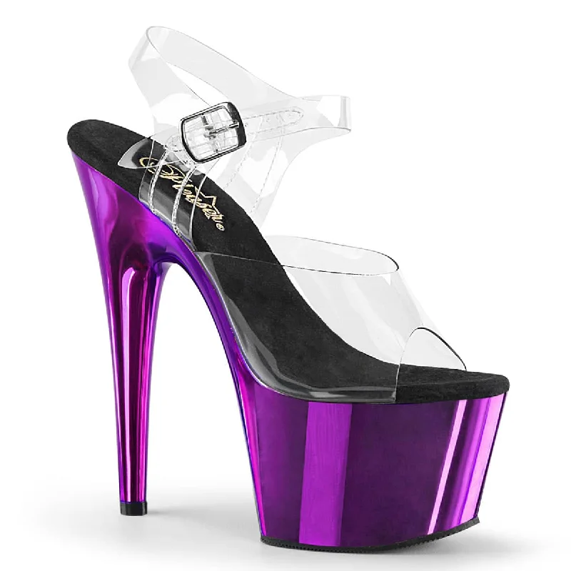 ADORE-708 Purple Metallic Platform Heels