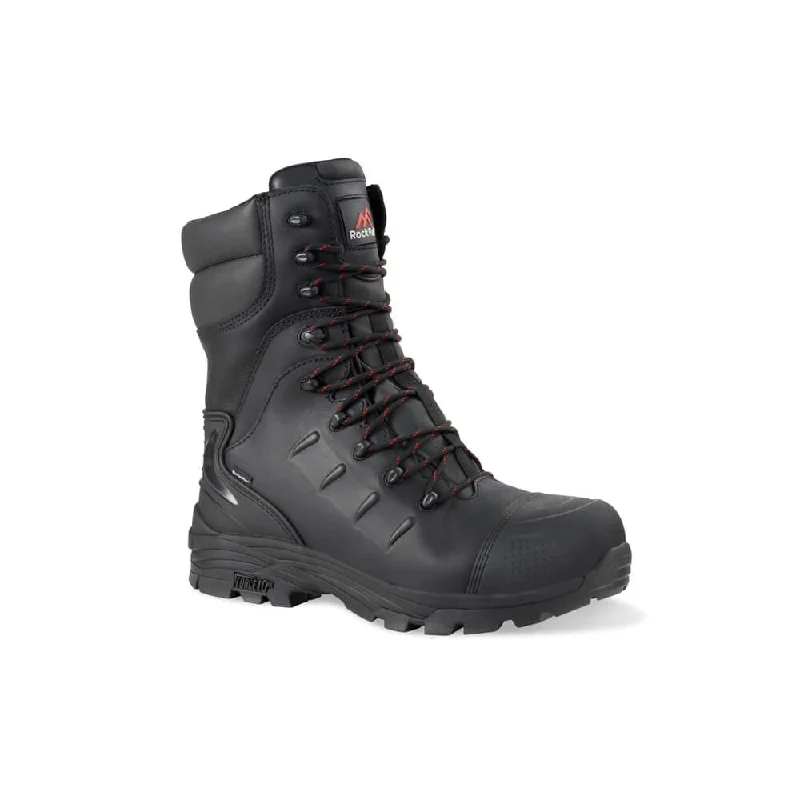 RockFall Monzonite Boots RF540 - High Leg Internal Metatarsal Waterproof S3 Work Boots with Side Zip