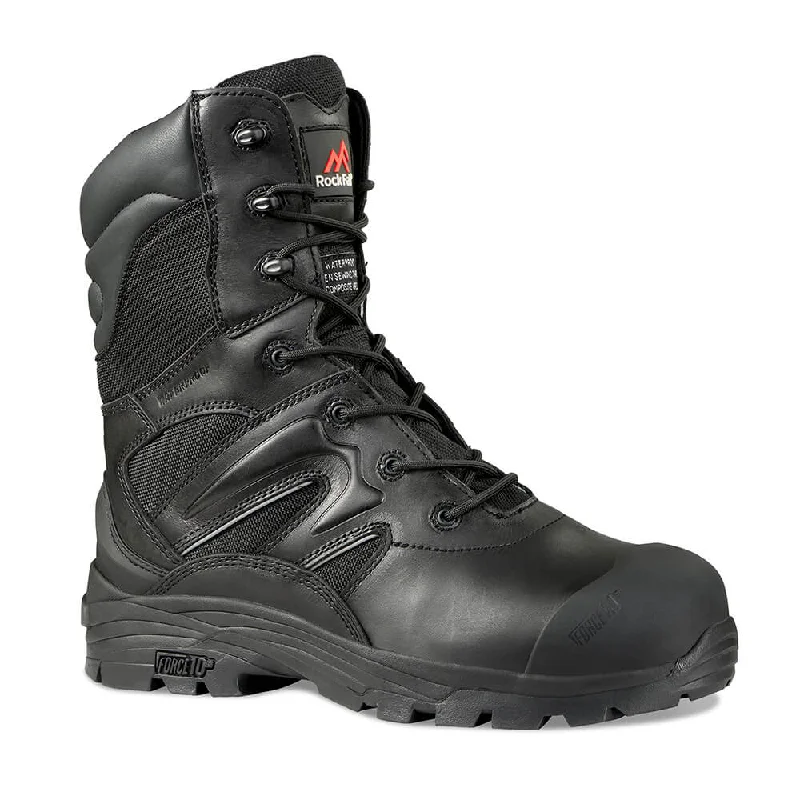 RockFall Titanium Boots RF4500 - Waterproof S3 Work Boots with Side Zip