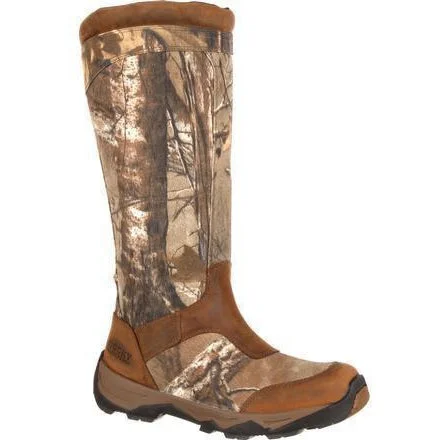 Rocky Men's Retraction 17"" WP Side Zip Snake Hunt Boot Realtree RKS0243