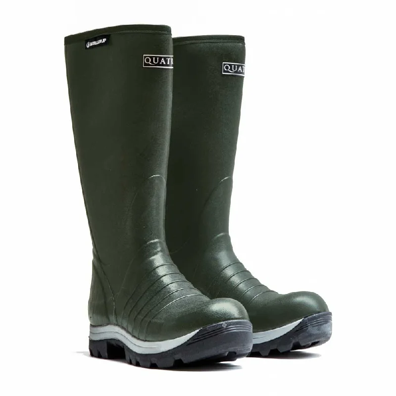 Skellerup Quatro Neoprene Insulated Wellies - Green