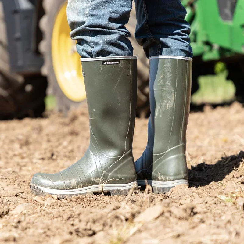 Skellerup Quatro Non Insulated Wellies - Green