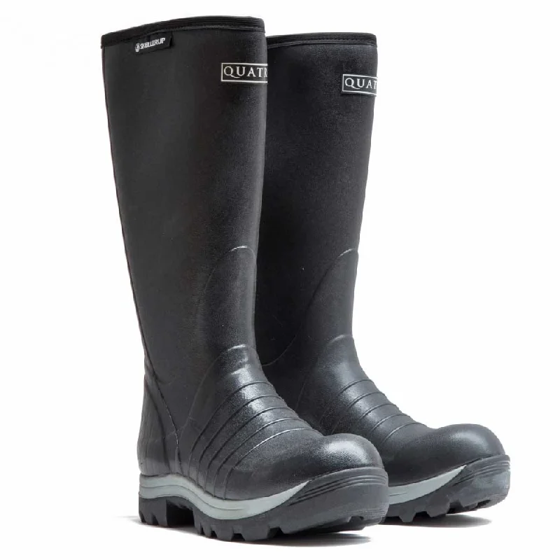 Skellerup Quatro Neoprene Insulated Wellies - Black