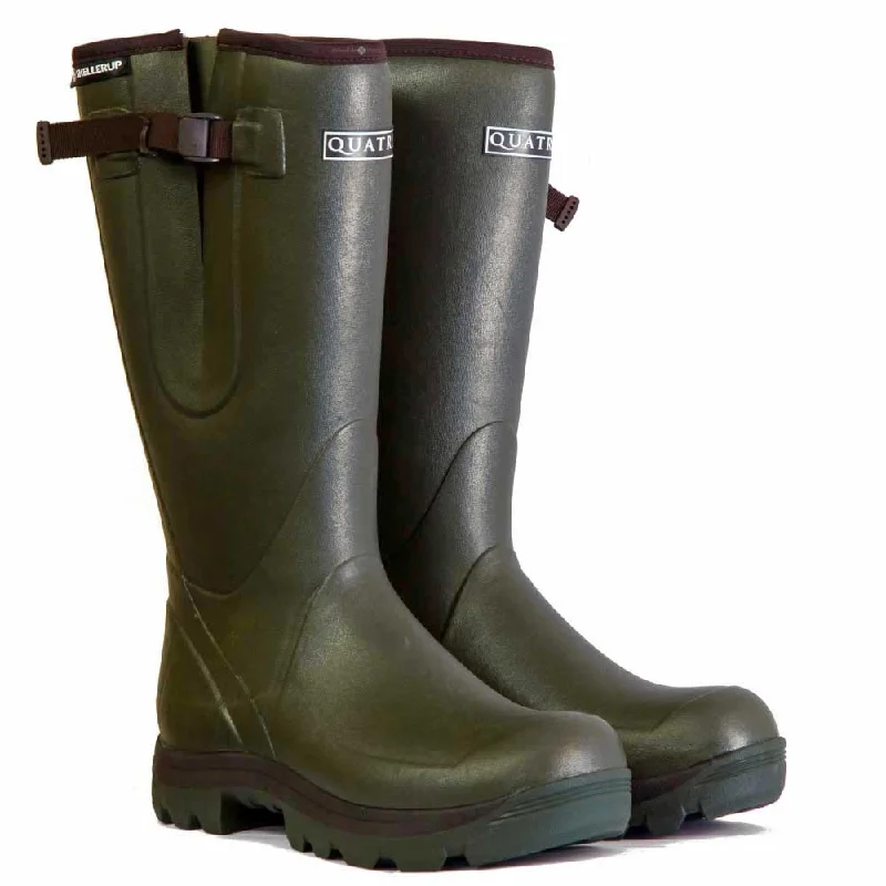 Skellerup Quatro Sport Insulated Green Wellies - Green