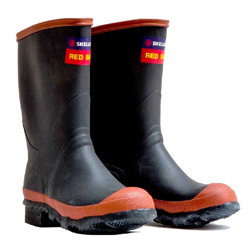 Skellerup Red Band Calf Length Gumboots - Black