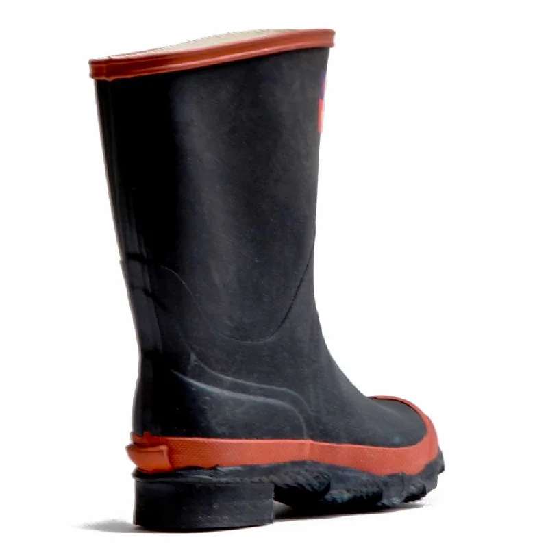 Skellerup Red Band Calf Length Gumboots - Black