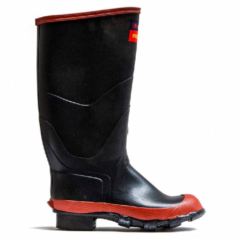 Skellerup Red Band Knee Length Gumboot - Black