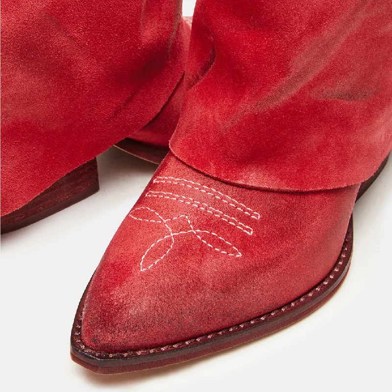 SORVINO RED SUEDE