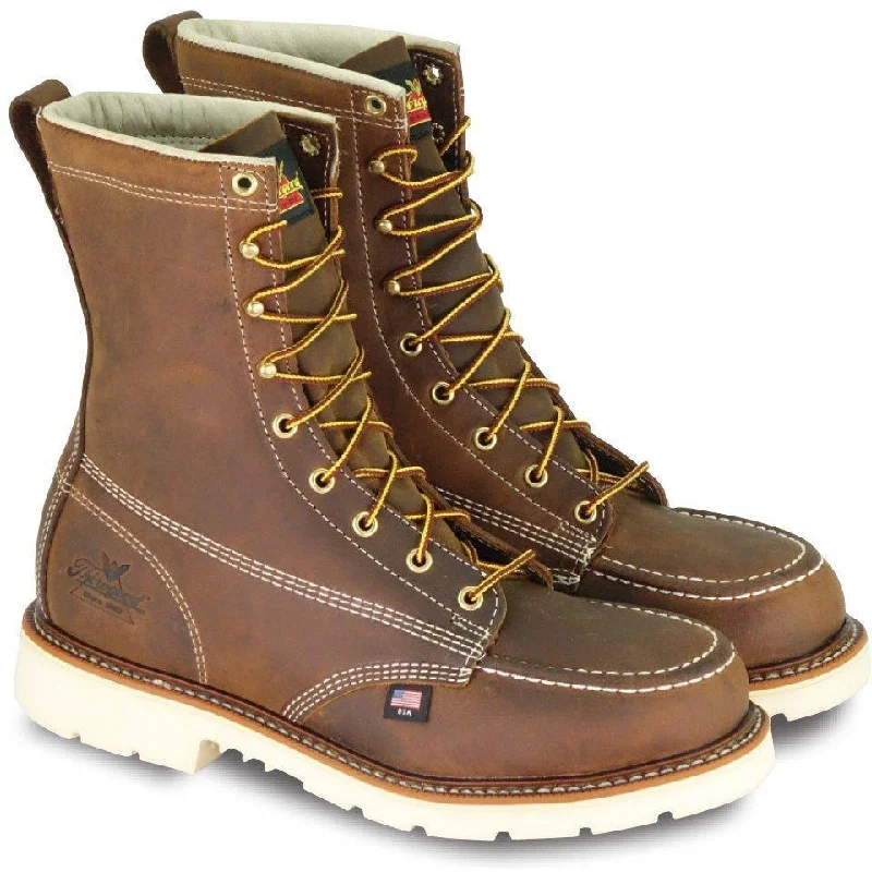 Thorogood Men's USA Made Amer. Heritage 8"" Stl Toe Work Boot 804-4378