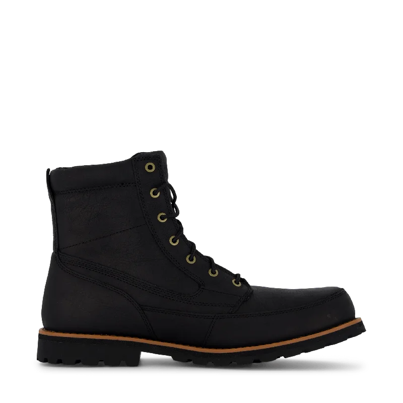 Attleboro Mid Lace Up Boot Jet Jet Black