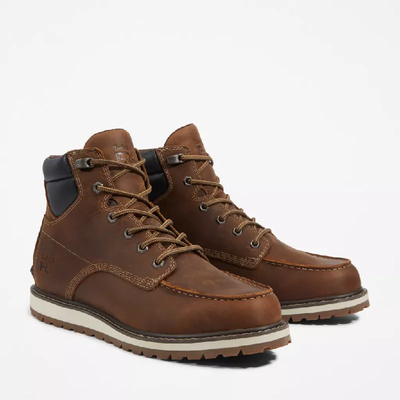 Timberland Pro Men's Irvine 6"" Soft Work Boot -Brown- TB0A42TY214