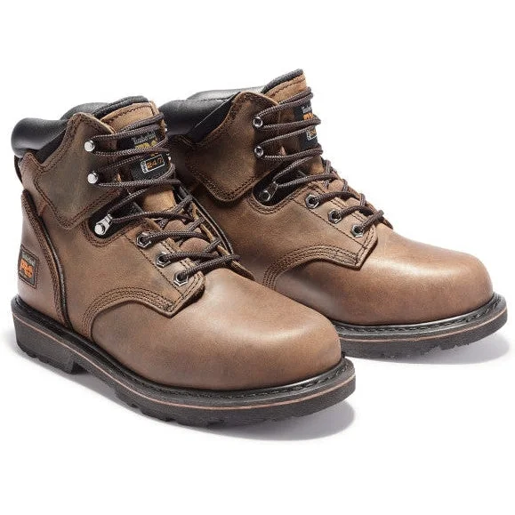 Timberland Pro Men's Pit Boss 6"" ST Slip Resist Work Boot -Brown- TB133034214