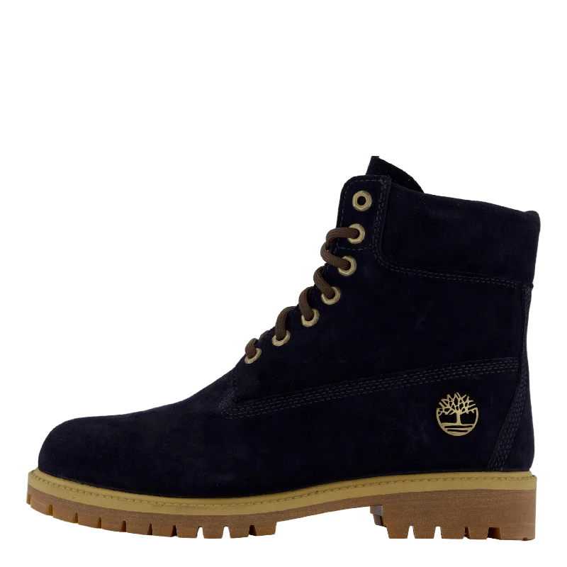 Timberland Heritage 6 Inch Lac Dark Blue Suede