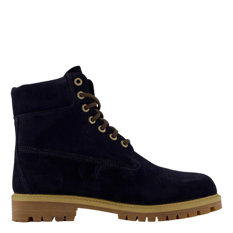 Timberland Heritage 6 Inch Lac Dark Blue Suede