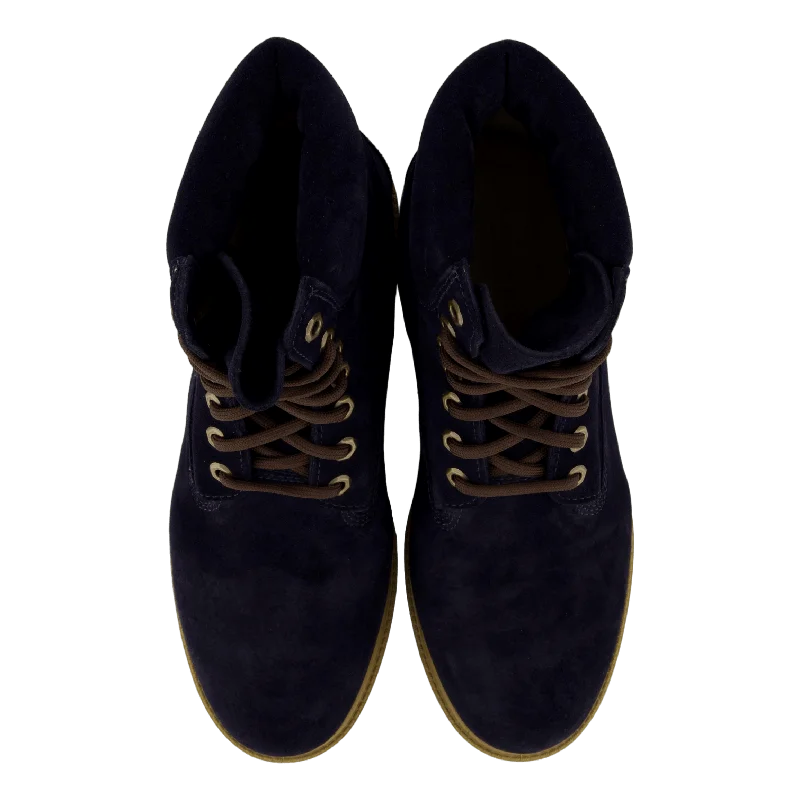 Timberland Heritage 6 Inch Lac Dark Blue Suede