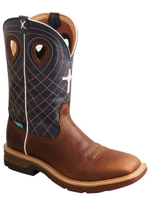 Twisted X Men's 12"" Waterproof CellStretch Square Alloy Toe Work Boot