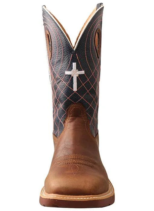 Twisted X Men's 12"" Waterproof CellStretch Square Alloy Toe Work Boot