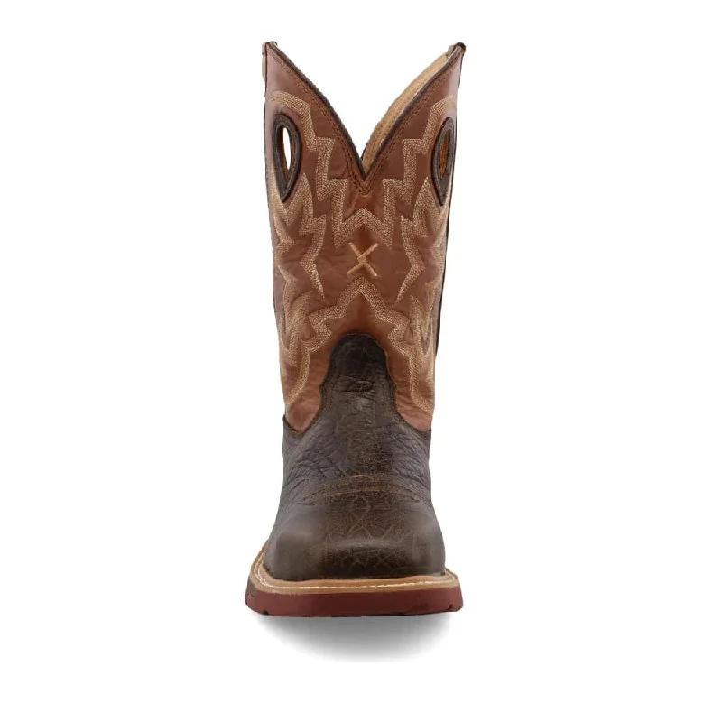 Twisted X Men's 12"" Waterproof Square Alloy Toe Western Work Boot