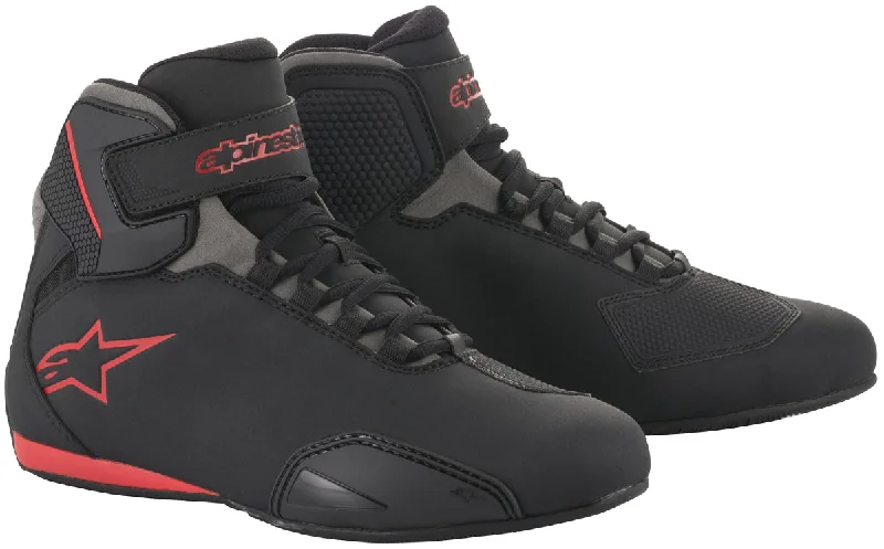 Alpinestars Men’s Sektor Black, Grey and Red Riding Shoes