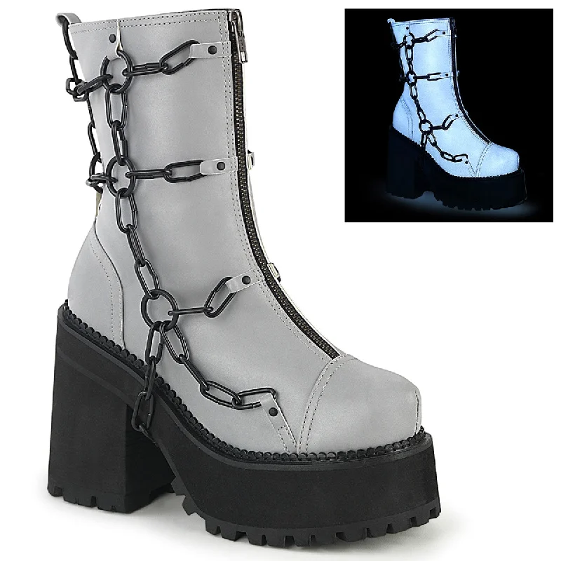 Grey Reflective Assault Boots