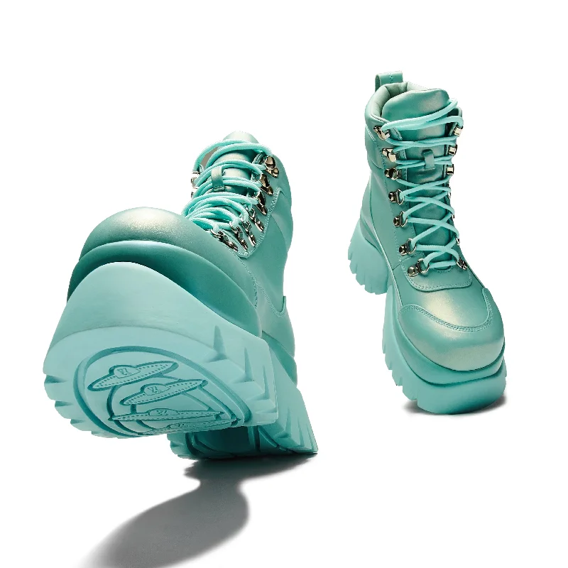 Gooey Baby Blue Platform Boots