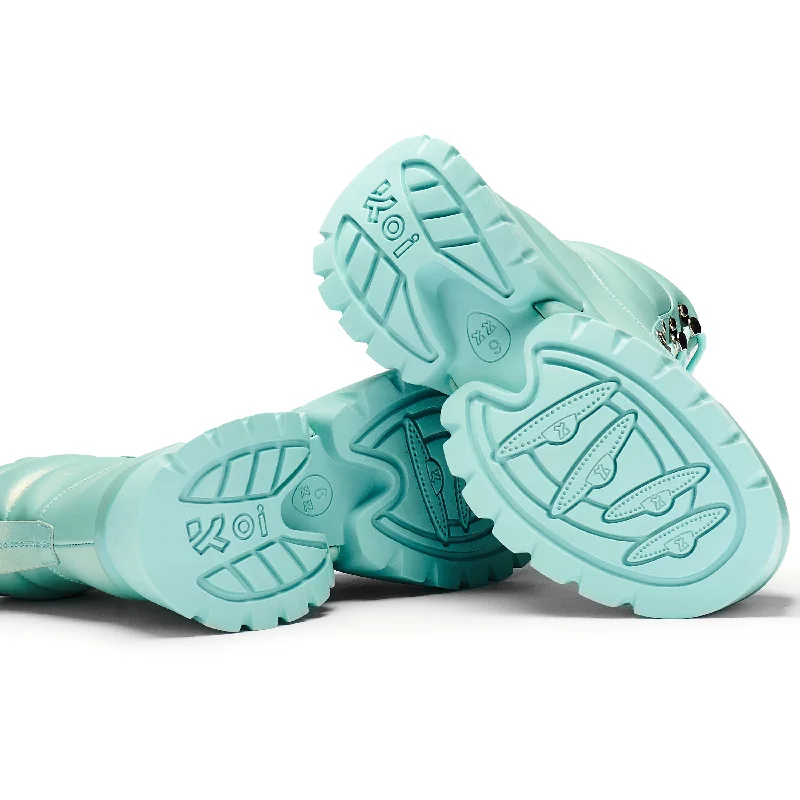 Gooey Baby Blue Platform Boots