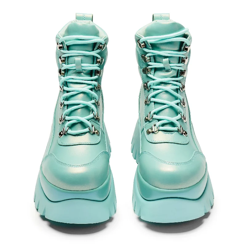 Gooey Baby Blue Platform Boots