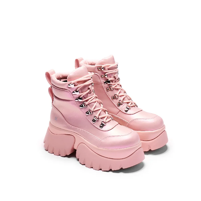 Gooey Bubblegum Platform Boots