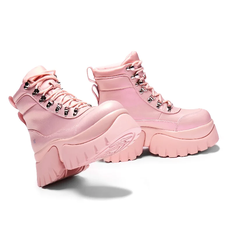 Gooey Bubblegum Platform Boots