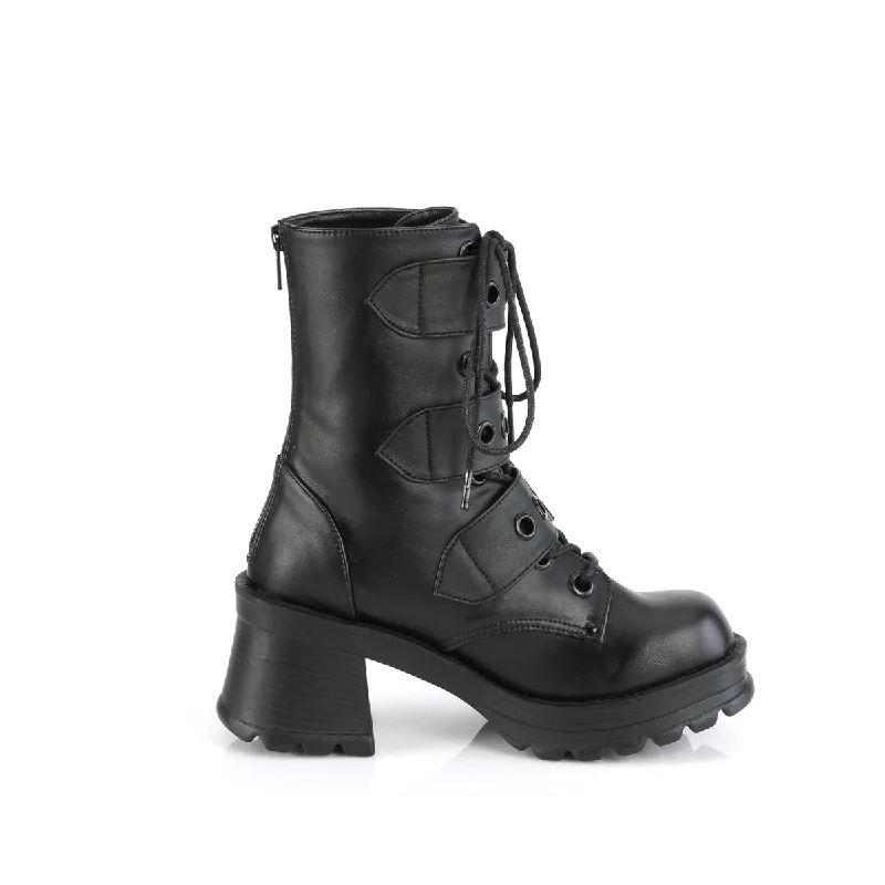 Chunky Heel Platform Boots (Demonia Bratty-118)